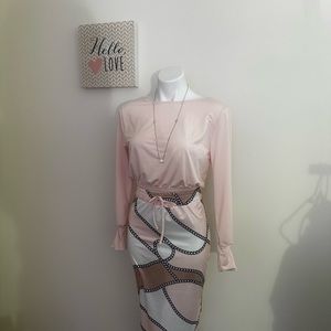 2 Piece Blouse and Skirt